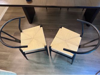 Kitchen seats rope woven