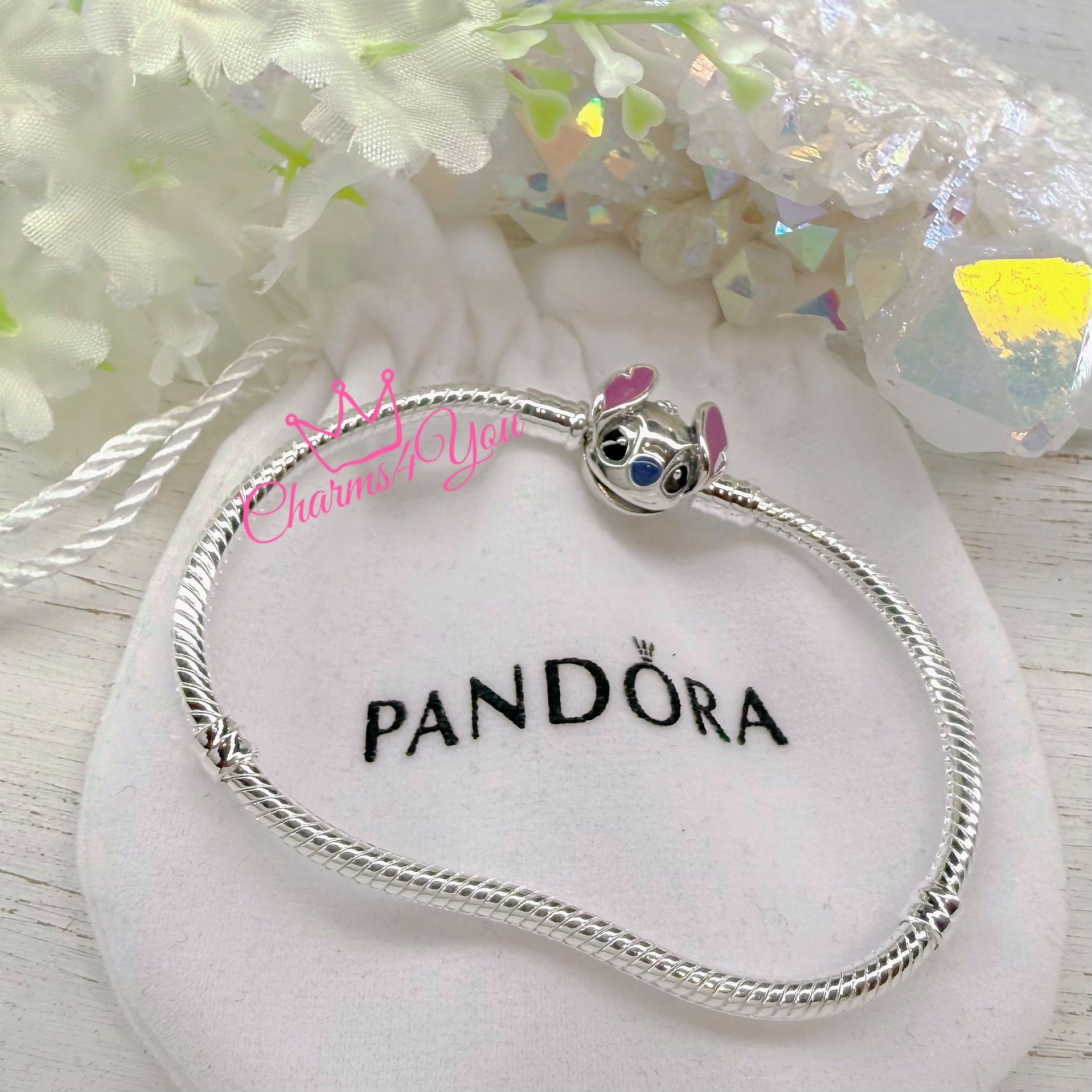 Pandora style bracelet !!  925 sterling silver.