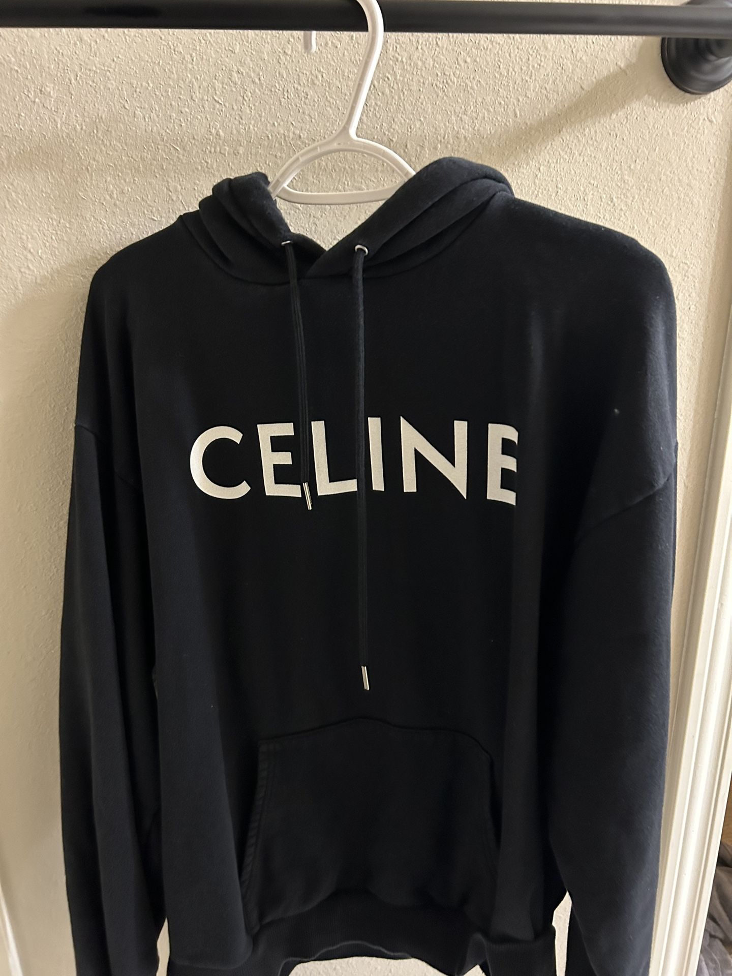 Celine Loose Hoodie In Cotton Fleece