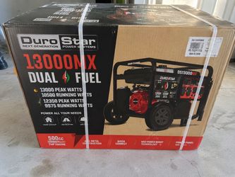Generador DuroStar DS13000MX 13,000W Dual Fuel – Nuevo