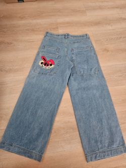 A.LAB Mega Rave wide- leg baggy denim jeans