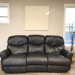 Reclining Leather Couch