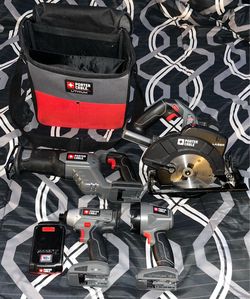 Porter Cable 18V NiCd Cordless 4 Piece Combo Kit