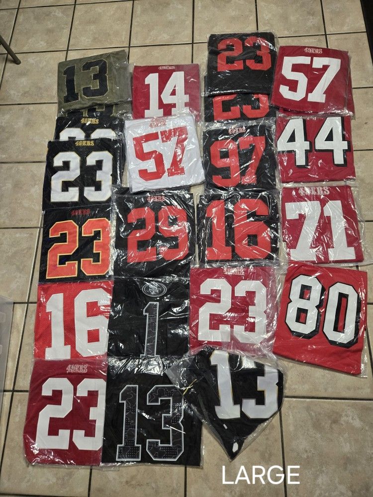 49ers Jerseys Sizes Say In The Picture