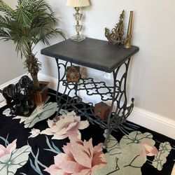 Antique Cast Iron Sewing Console Table (Delivery Service Available)