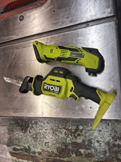 One handed reciprocating saw, and oscillating saw$60