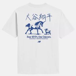Shohei Ohtani Official New Balance Unicorn T-Shirt - size Medium & Large available * New, Unopened