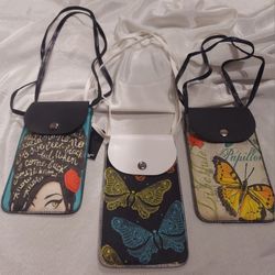 CROSSBODY SMALL SIZE PURSES 💛 $7 EACH!! 💛 PERFECT CELL PHONE HOLDER FOR TRAVELING!!