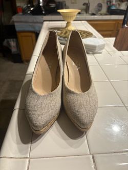 Viscata Barcelona V cut espadrille wedges size EU 39
