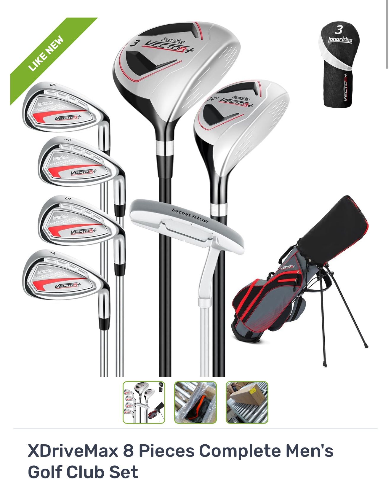 XDriveMax 8 Pieces Complete Men's Golf Club Set - LEFT HANDED