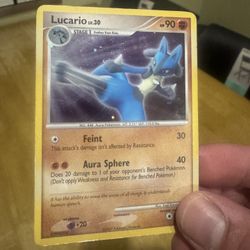 LUCARIO #3 HEAVY PLAY ( Pokémon Manaphy and LUCARIO)