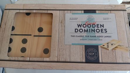Professor Puzzle Giant Wooden Dominoes set of 28* ORIGINAL OWNER*