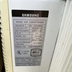 Two 5000 BTU Air Conditioners
