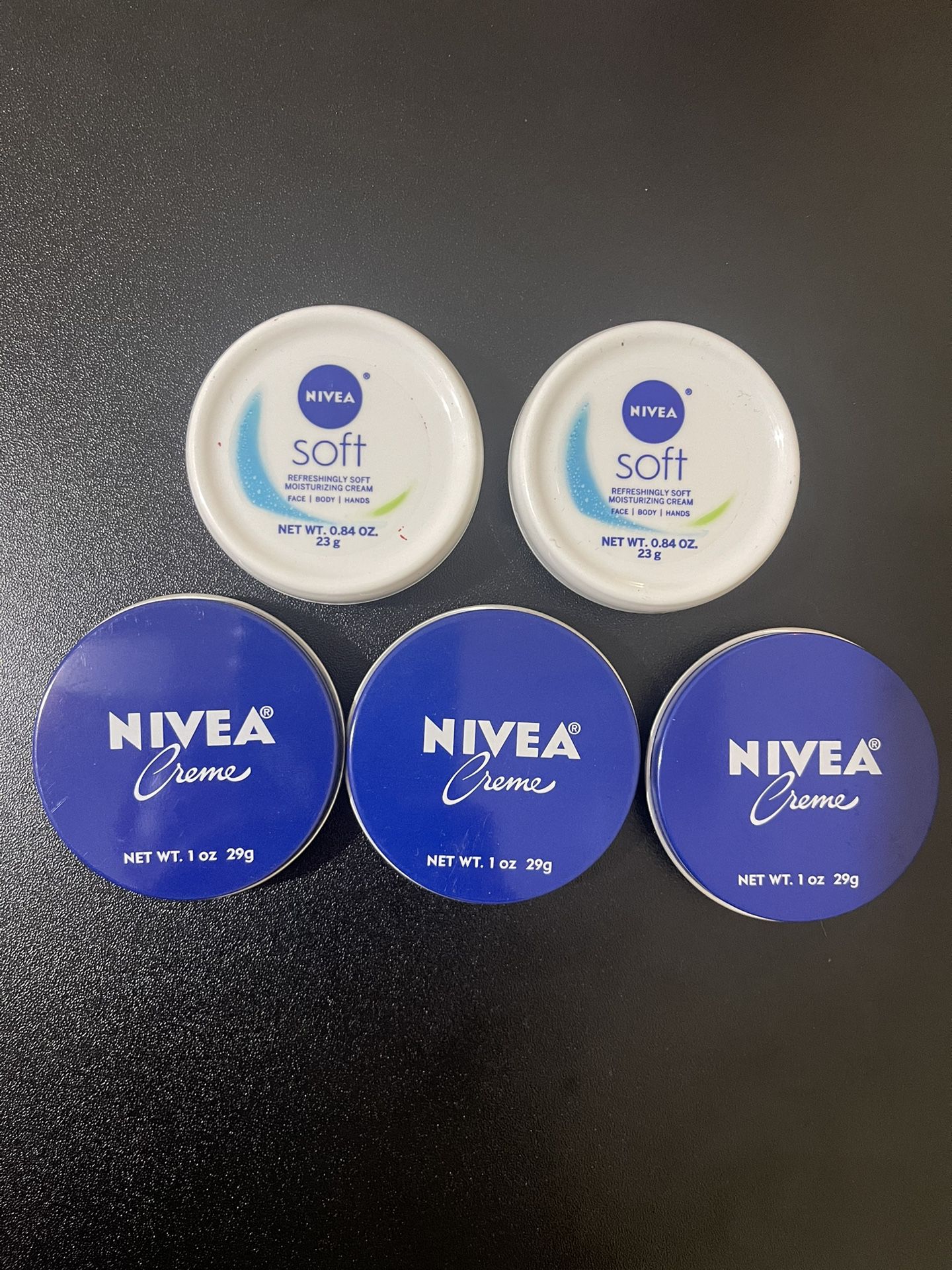 Lot Of 5 Nivea Cream
