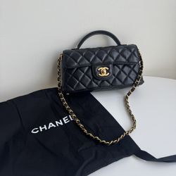 Top Handle Black Bag