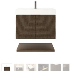 ON Leuven 30inch vanity with foating shelf