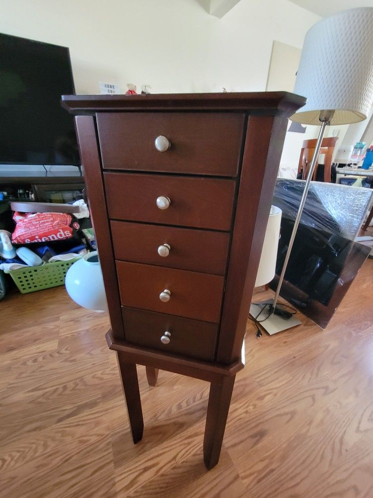 Wood Jewelry Armoire