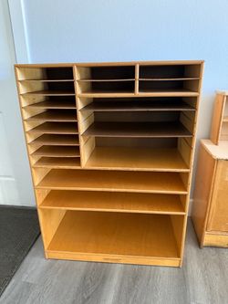 Classroom paper and project storage (great for daycare or teacher)