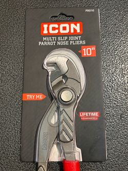 Icon Parrot Nose push-button slip joint pliers