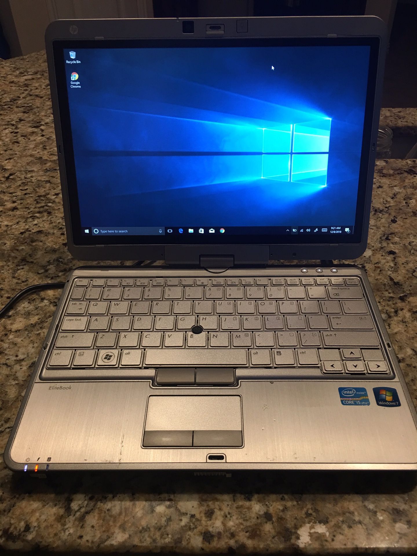 Hp EliteBook 2760P I5 Processor 4 Gb Ram 250 Drive windows 10 Office 2016 Touch Screen Great for school or work