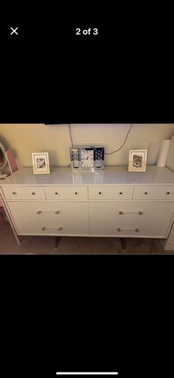 White dress shirt, and two nightstands