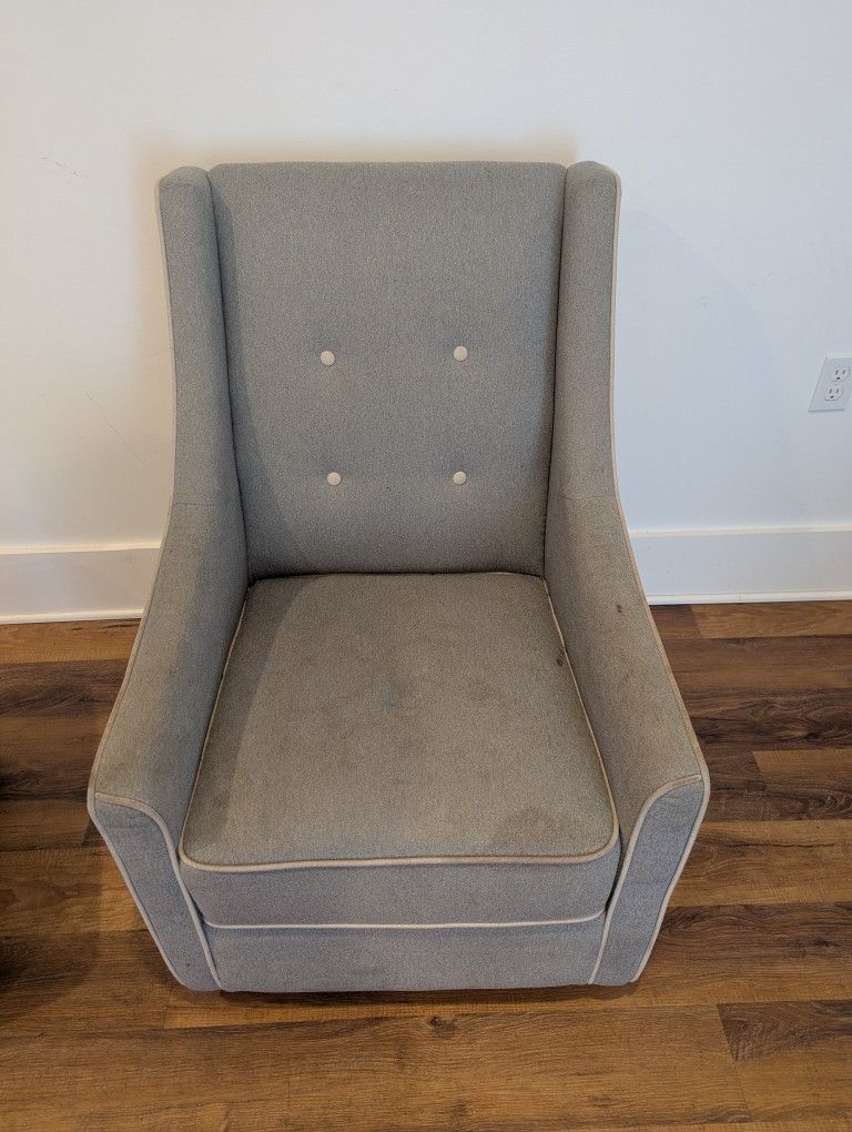 Glider With Storage Ottoman