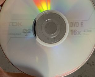 TDK DVD-R 16X 4.7GB 2 hours each