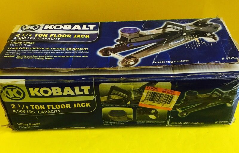 Kobalt 2-1/4 Ton Floor Jack - 87805 - F-388 - GOOD CONDITION