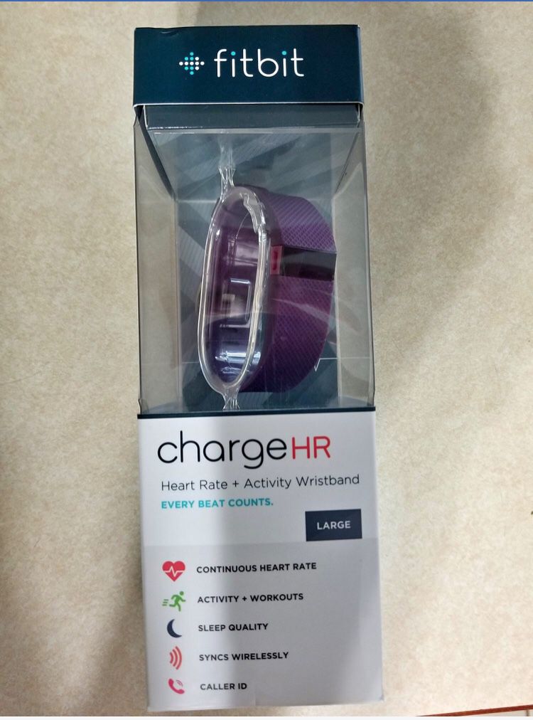 Fitbit Charge HR Activity + Heart Rate + Sleep Wristband, New