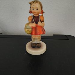 Very Rare Little School Girl Statue.