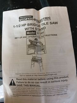PORTABLE WET SAW
