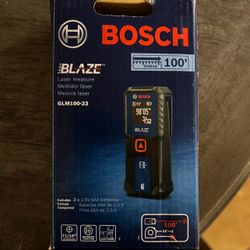 New Bosch BLAZE 100 ft. Laser Measure