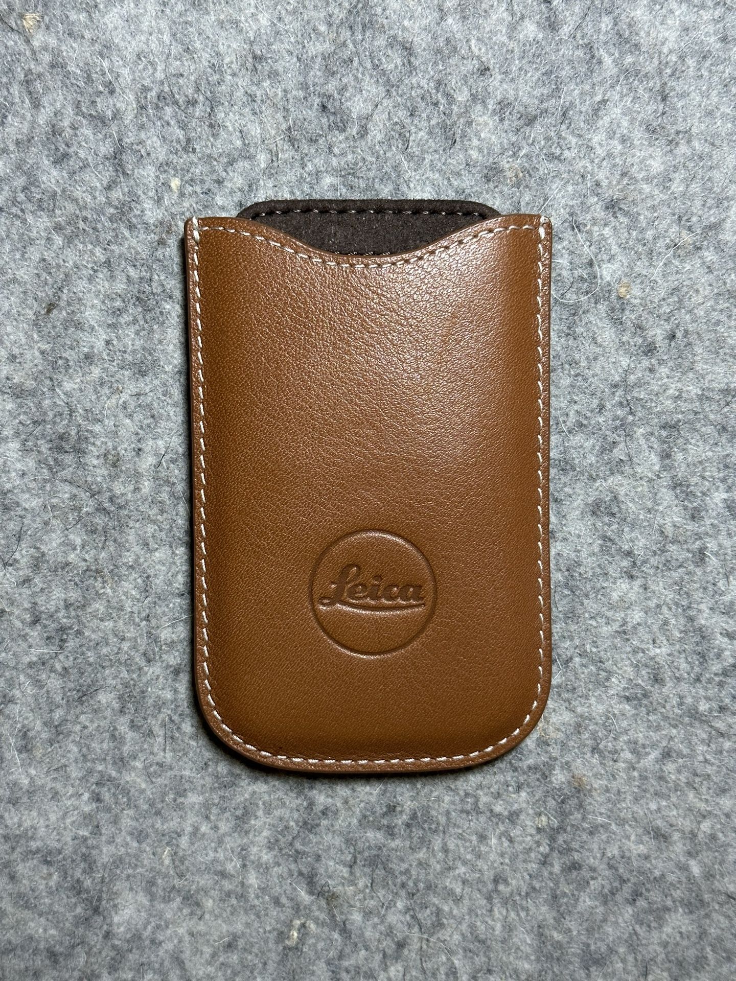 Leica Sd Card Holder Leather Cognac