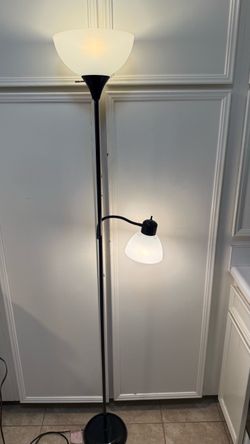 HonoDing 72-inch Black Adjustable Dual Floor Lamp