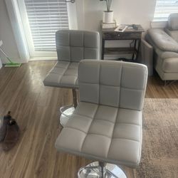 Modern Sofa With Two Modern Adjustable Counter Seats