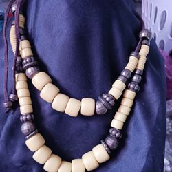 Yellow 2 Layers  African Glass Beads