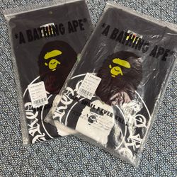 Black Bape/ Chrome Heart Shirt 