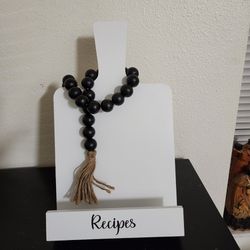 Recipes Holder And Garland Beads 