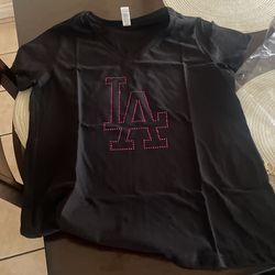 Black Brand New LA Women T-shirt 