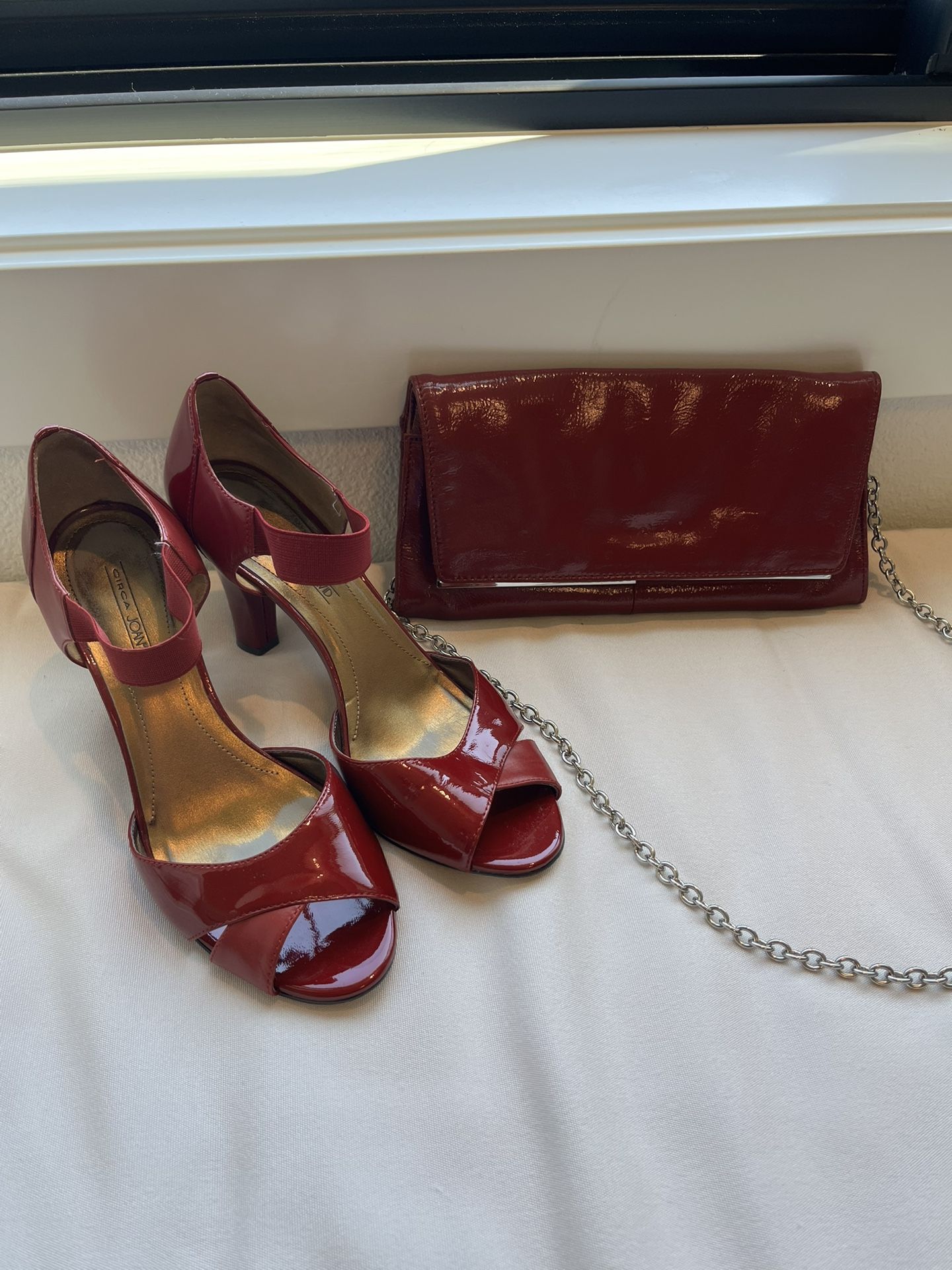 Circa Joan & David Red Heels + Purse