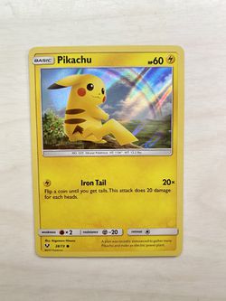 Pikachu Halo Pokemon Card 28/73