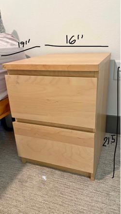 Two like new oak nightstands