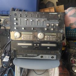 Dj- 1000 Professional Power Amplifier,DCD-PRO310 Professional DUAL Compact Disc Player,DMX-2010 PRO Stereo PreAmp Mixer 