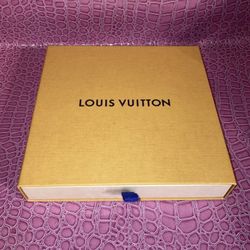 Authentic Louis Vuitton Orange Gift Box 7.75”x 7.5”x 1.25, Mint Condition.
