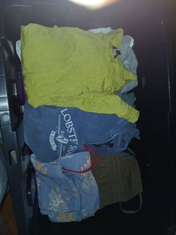 Tote of mens clothes