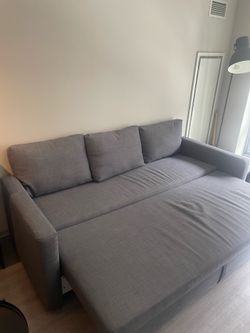 IKEA FRIHETEN Sleeper sofa, Skiftebo dark gray