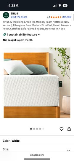 Zinus Medium Firm King Size Mattress