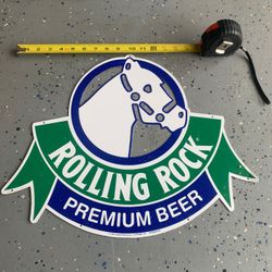 ROLLING ROCK METAL SIGN