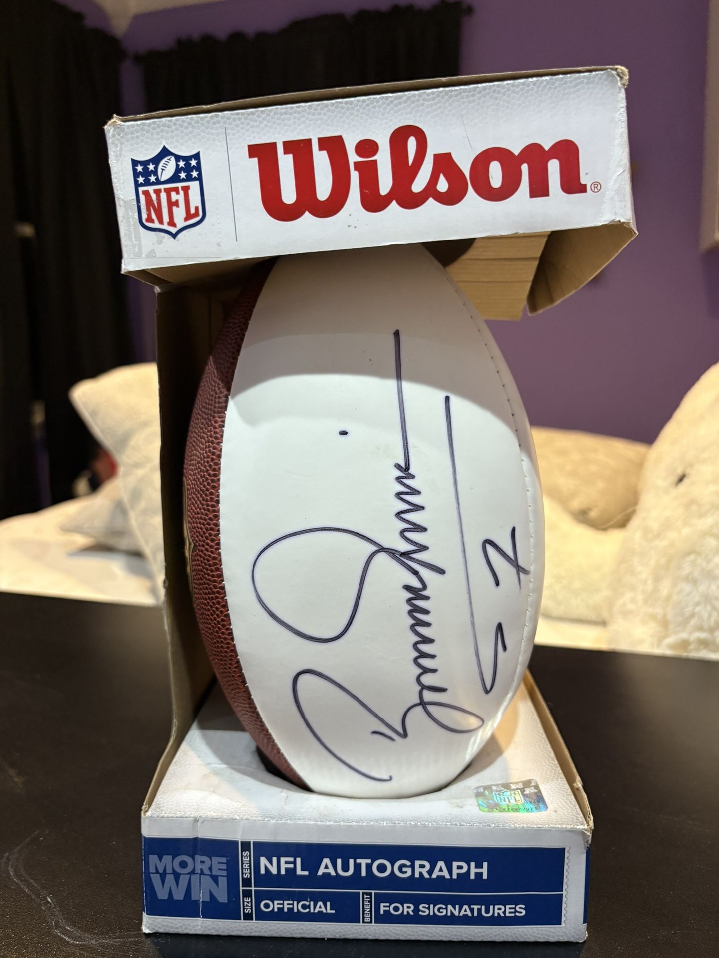 NFL signed boomer Esiason Football