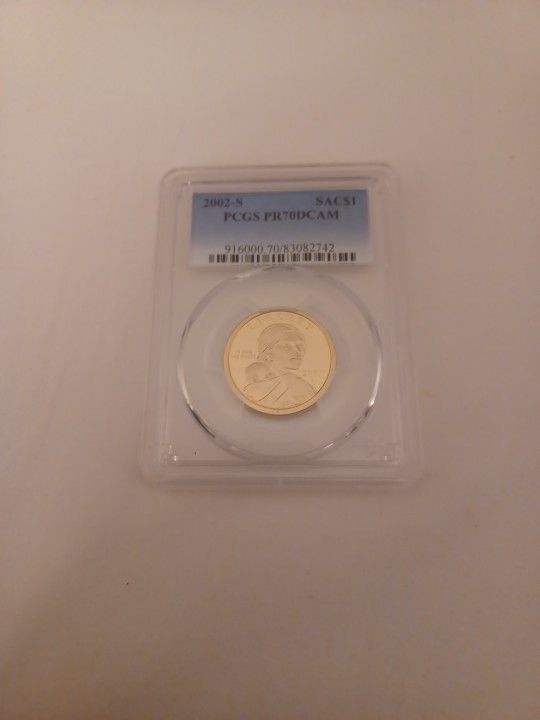 2002 S Sacagawea Dollar Coin Proof 70 DCAM